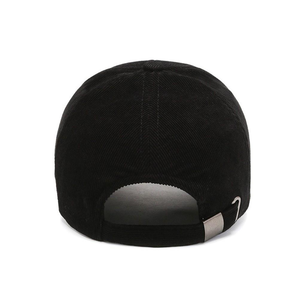 Solid Color Winter Baseball Caps Adjustable Trucker Hats Simple Men's Hats Women