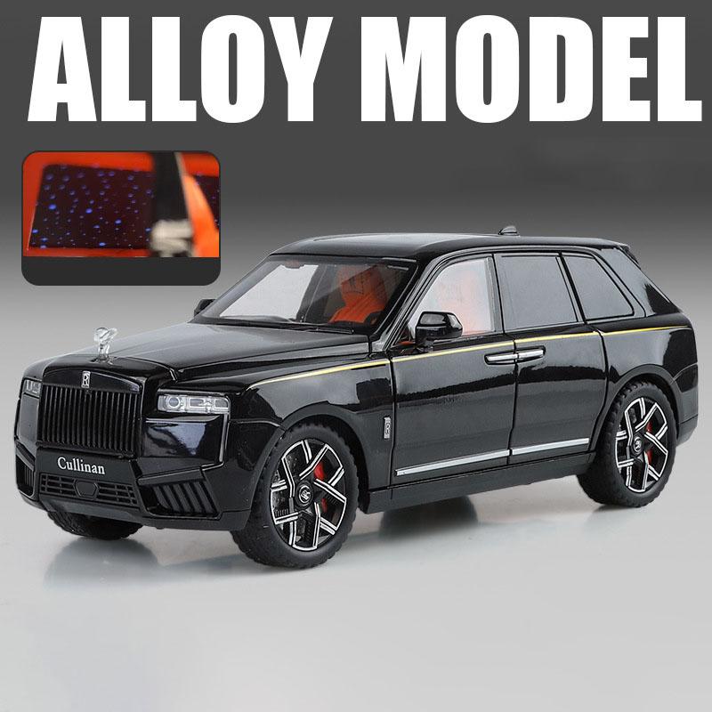 1/24 2025 Rolls Royce Внедорожник Cullinan Сплав Роскошный Модель Автомобиля Литье под Давлением Металлическая Игрушечная Машина Транспортные Средства Модель Звук Свет Симуляция Подарок для Детей