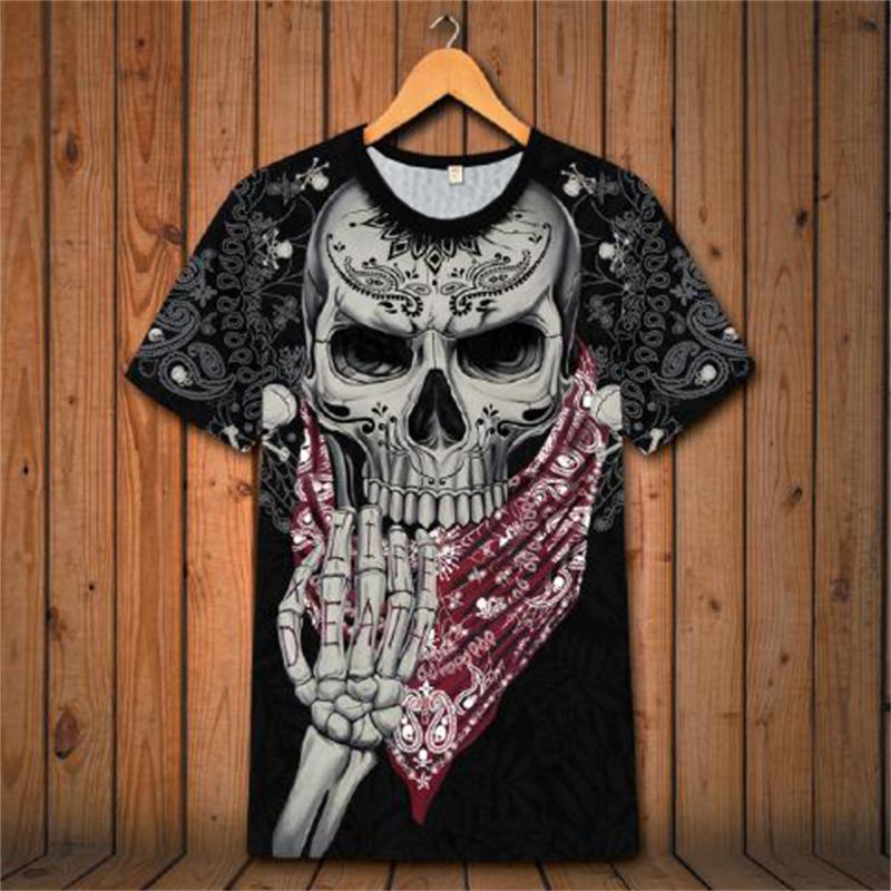 Мужская футболка унисекс, футболка с графическим принтом скелета, круглым вырезом, 3D принтом, уличная уличная одежда с коротким рукавом, футболка с принтом для мужчин