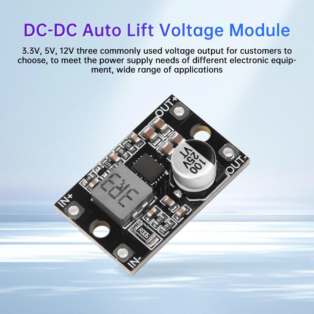 DC-DC Auto Lift Module Wide Voltage 3-20V Input to 3.3V/5V/12V Li-ion Battery Power Management Module Maximum 3.5A