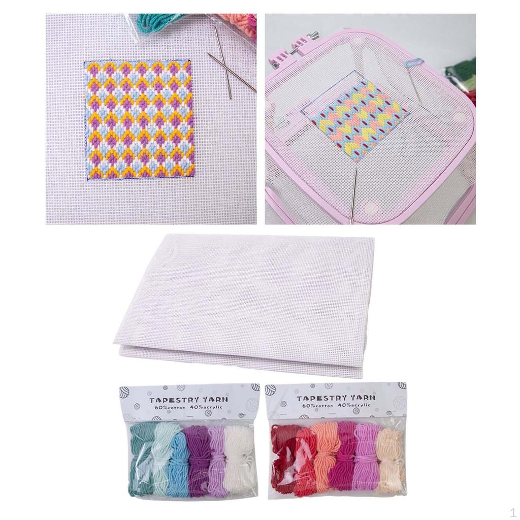 Канва Аида для вышивки крестом с нитками, 14 каунта, холст для needlepoint, домашнее рукоделие