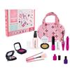 Girls Make Up Toy Set Pretend Play Lipstick Nail Polish Princess Pink Makeup Toys For Girls Dress Up Educational Toys Kids Gifts
