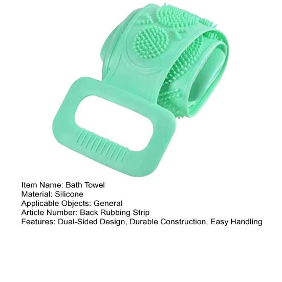 Silicone Back Scrubber Easy To Clean 5Mm Thick Design Double-Sided
