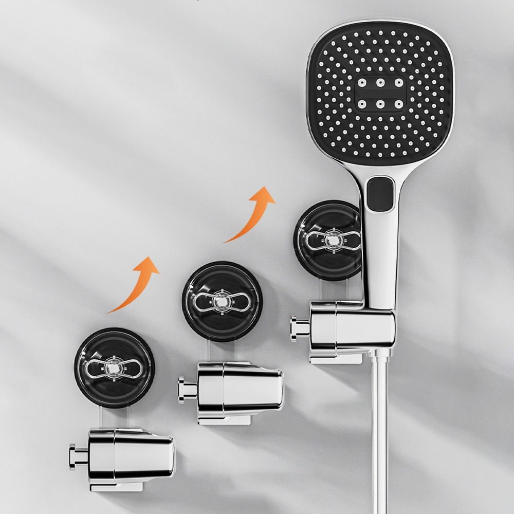 Без сверла кронштейн для душевой лейки с крючками для вешалок регулируемая подставка для насадки аксессуары для ванной комнаты