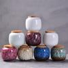 Ceramic Kitchen Seasoning Box Retro Fission Color Tea Caddies Food Containers Travel Coffee Storage Bottle Porcelain Spice Jar