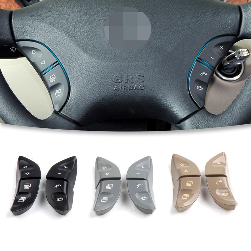Car Steering Wheel Multi-function Switch Buttons Cover for Mercedes Benz W220 W215 S430 S500 S600 CL500 CL600 1998-2006