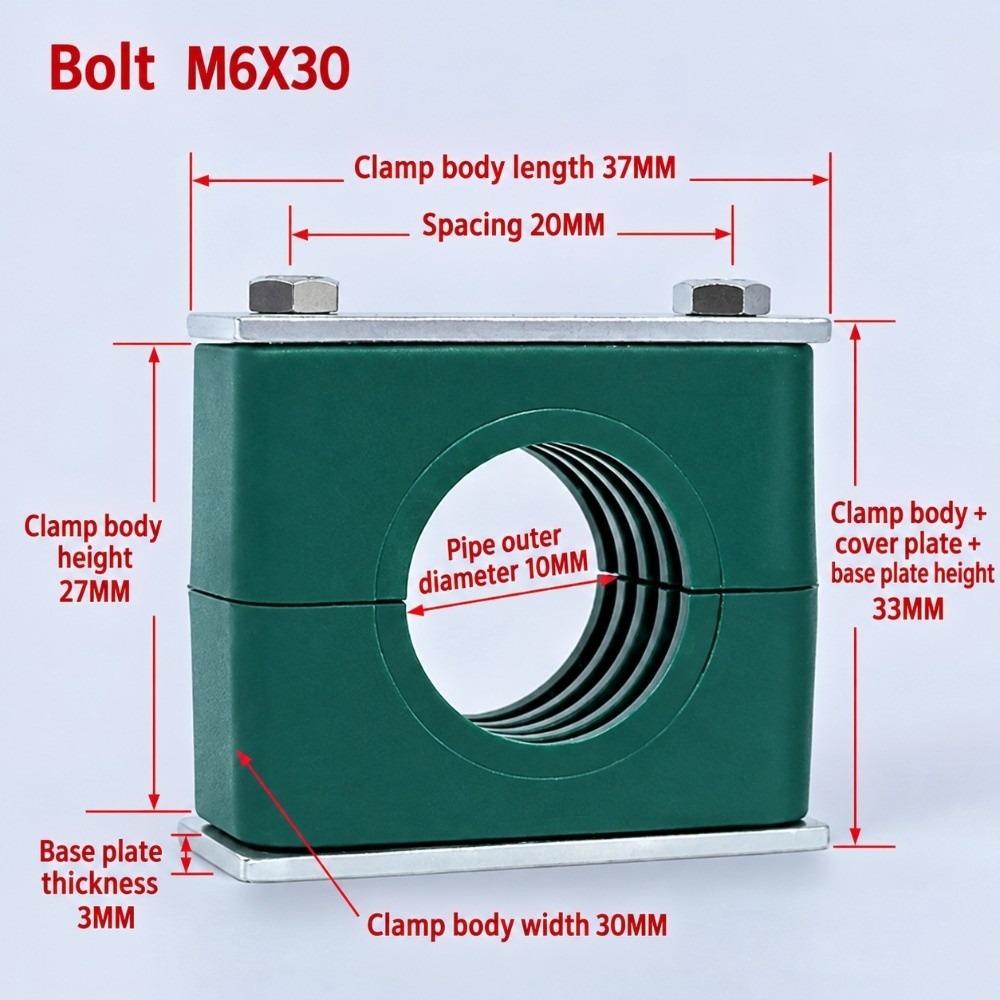 6-38mm Pipe Clamp Plastic Plastic Pipe Holder New Hydraulic Clamp  Engineering Machinery