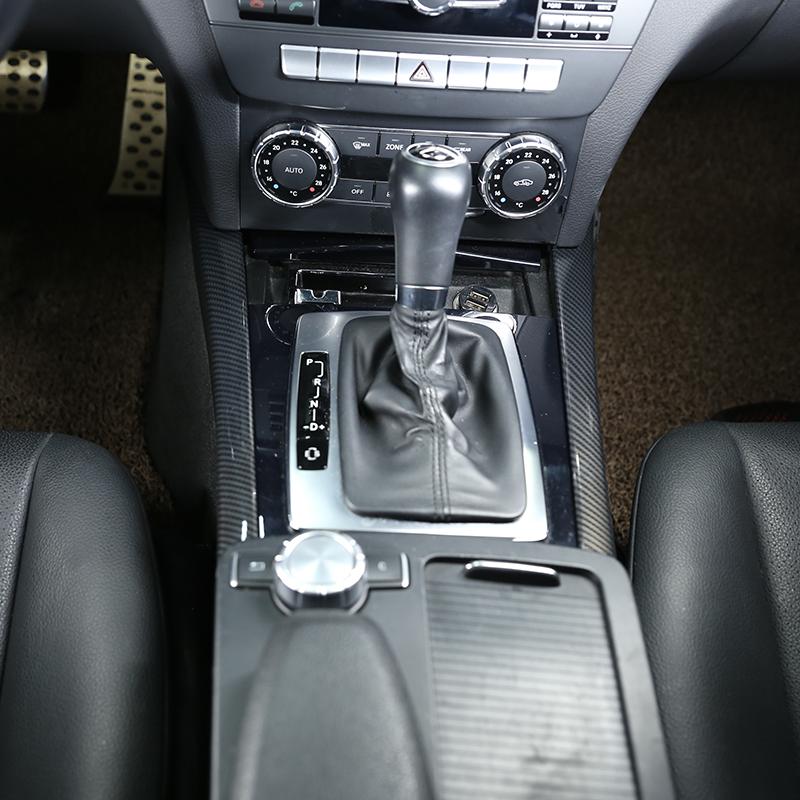 Наклейки для отделки салона автомобиля из углеродного волокна для Mercedes benz C Class W204 C180 C200 2007-2013 Аксессуары