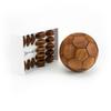 Teak Wood Soccer Decor With Traditional Joinery For Childrens Room And Gift