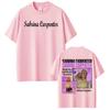 Hot Selling Sabrina Carpenter Tour World Poster Print Tshirt Men Women Loose Casual Oversized Top Soft Cotton Summer New Tee