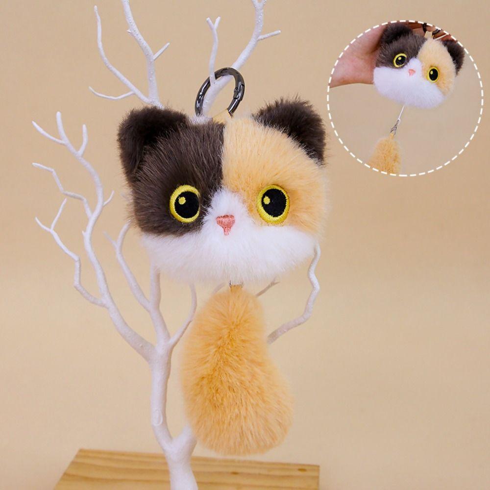 Stuffed Doll Cat Pendant Cute Animals Siamese Kitten Doll Lovely Cat Plush Toys Girl Boy