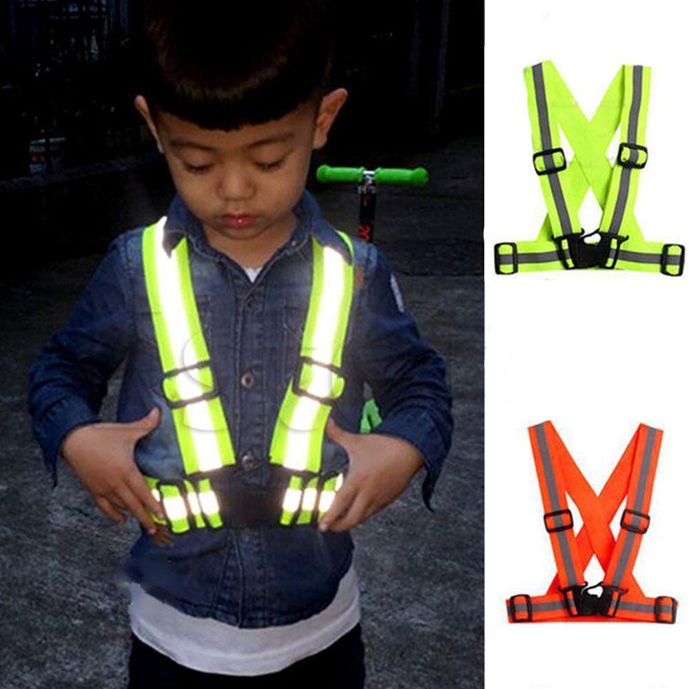 4cm Width Night Conspicuous Security Kids Vest High Visibility Reflective Safety Stripes