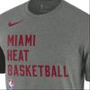 Nike Футболка с коротким рукавом и логотипом Miami Heat, мужские топы, серые, FJ0179-063
