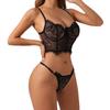 Temptation Lace Eyelash Fishbone Lingerie Set for Women