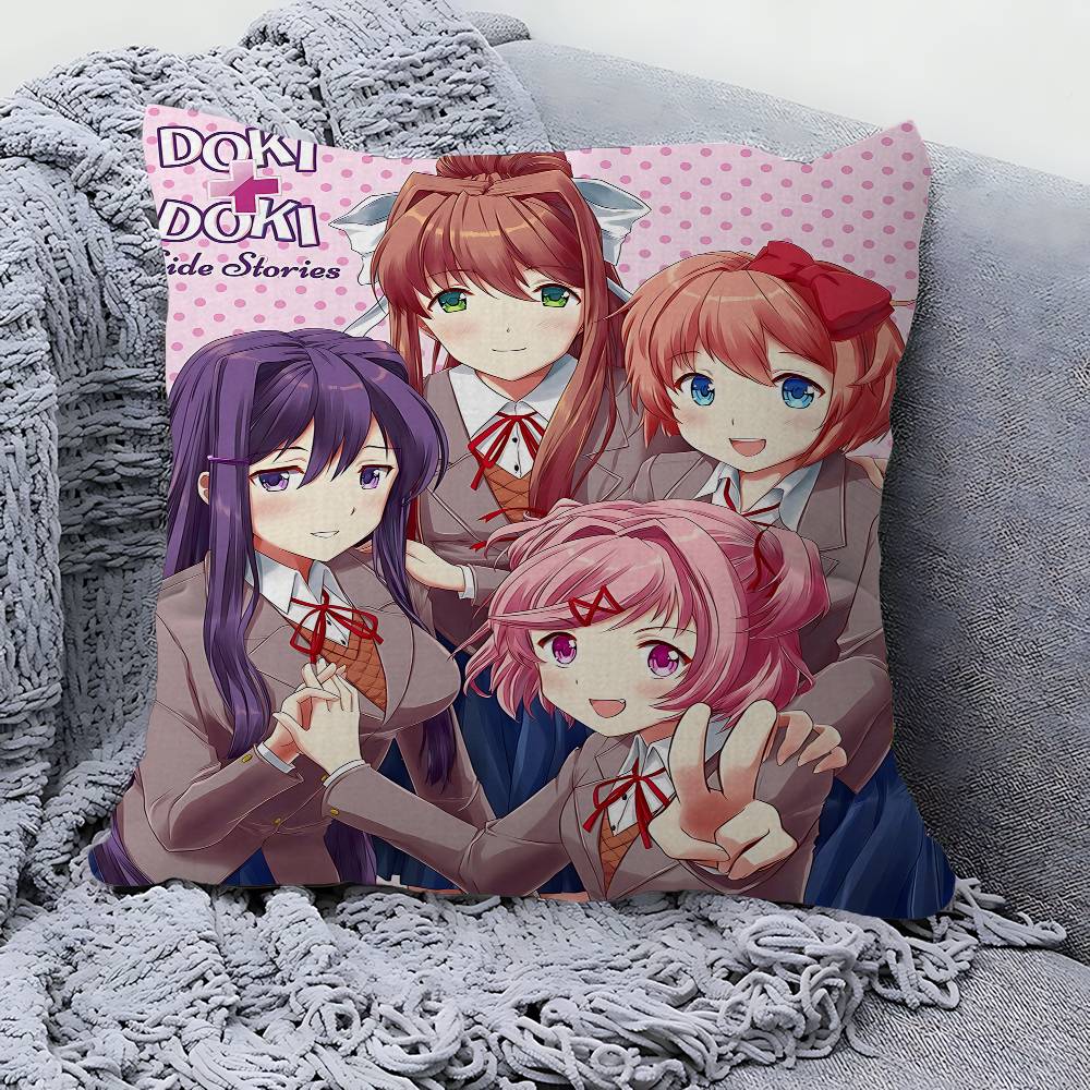 Аниме D-Doki Literatuare DDLC Кленовая Дизайн Наволочка Счастливый Осенний Урожай Декор Праздничный Декор Наволочка