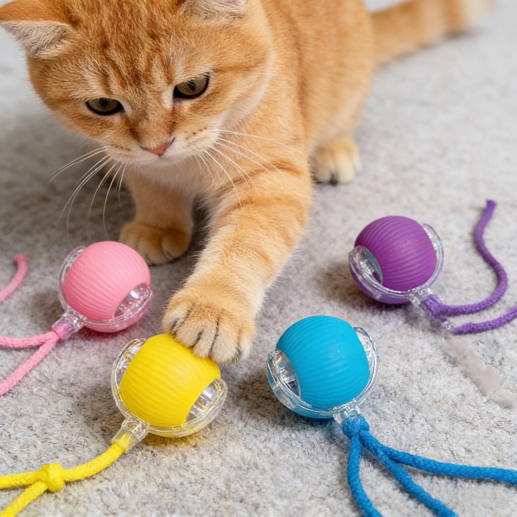 Устойчивый автоматический мяч-дразнилка, игрушечный мяч, инструмент для саморазвлечения и снятия стресса с веревкой, товары для домашних животных, прыгающий мяч