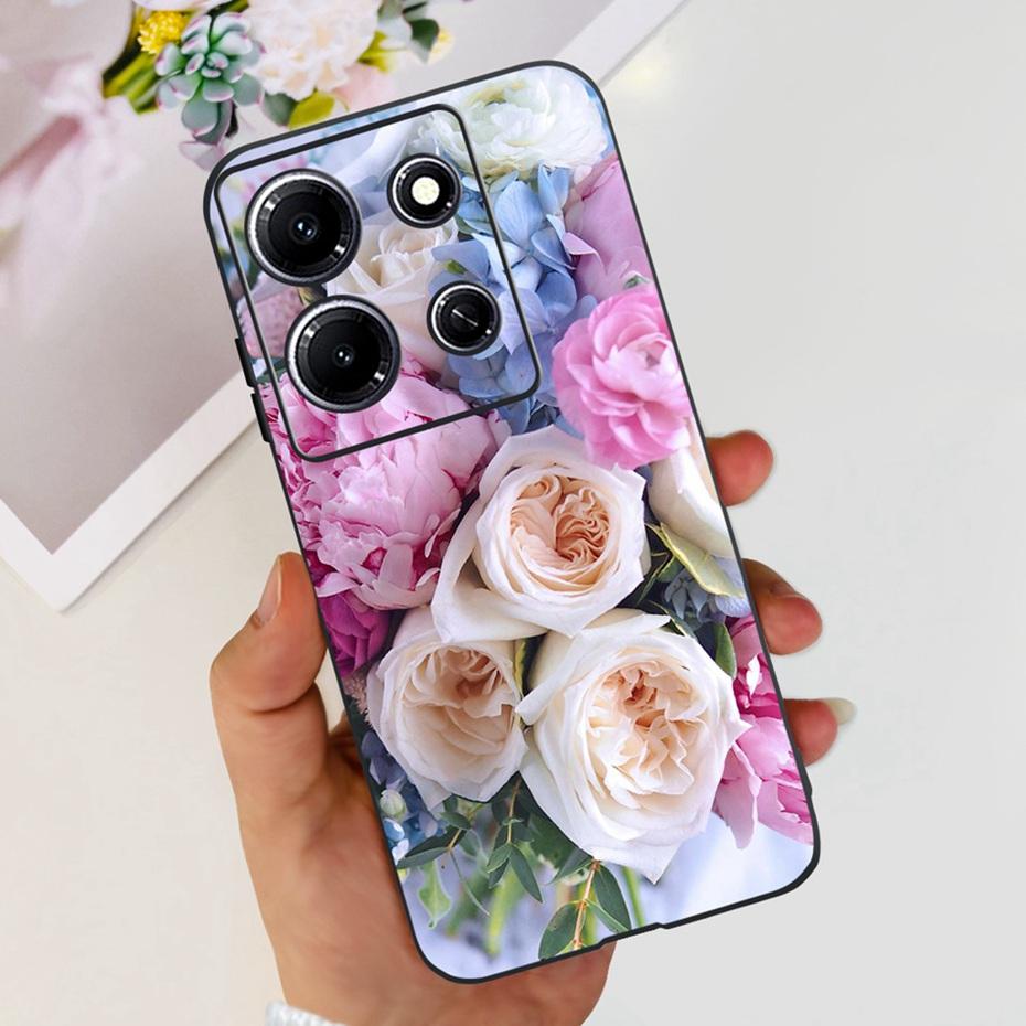 Модный Чехол-бабочка для телефона Infinix Note 30i Note30 Pro 2023 Мягкий Силиконовый ТПУ Задняя Крышка Для Infinix Note 30 Pro Note30i