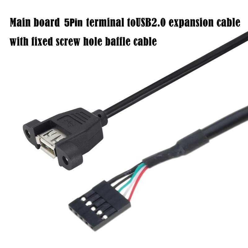 Качественный кабель USB 2.0 Female на 9-контактный разъем материнской платы, кабель USB IDC Header для надежного подключения материнской платы
