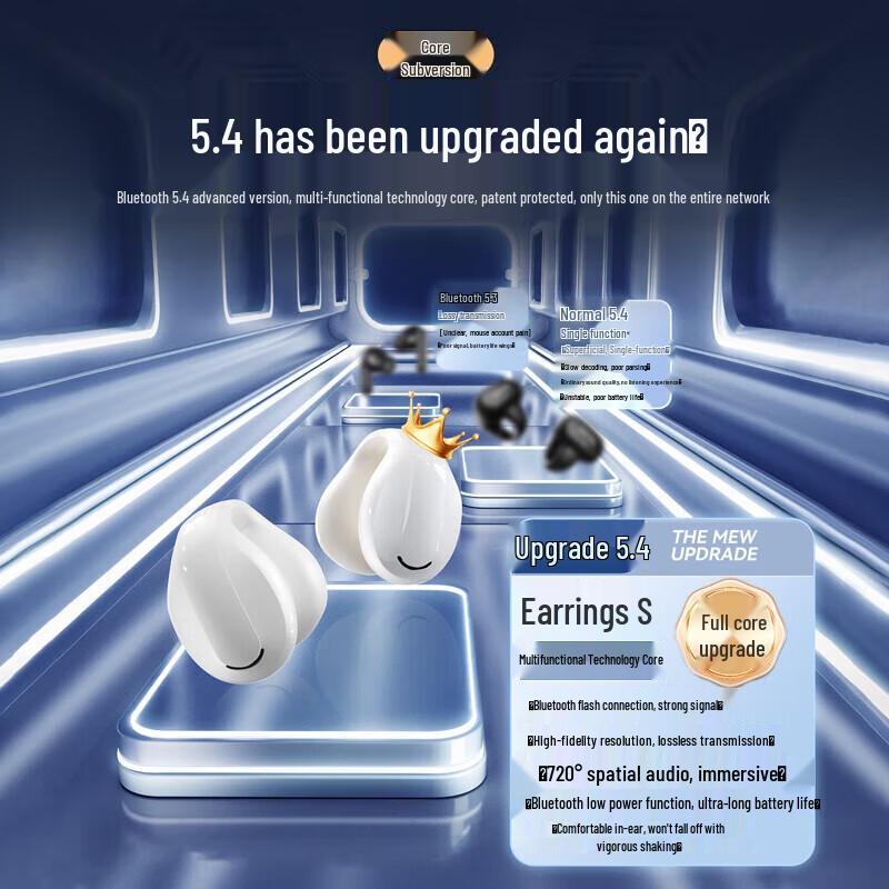 ROCK S Series Ear-Clip TWS Bluetooth Earbuds