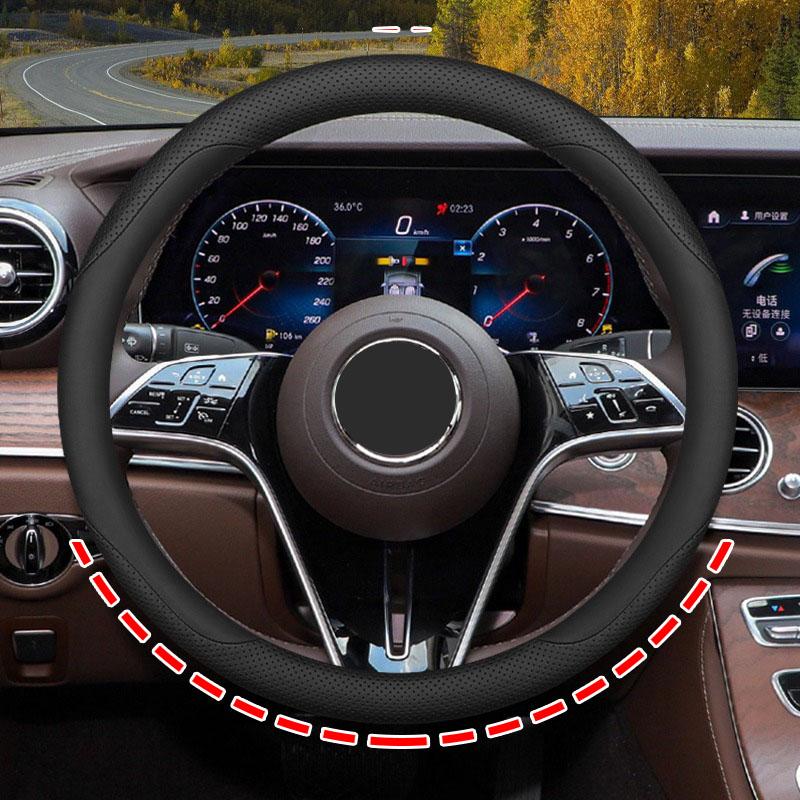 Для Mercedes Benz W203 W204 W205 W206 W176 W177 W212 ультратонкий кожаный чехол на руль автомобиля противоскользящие аксессуары для интерьера