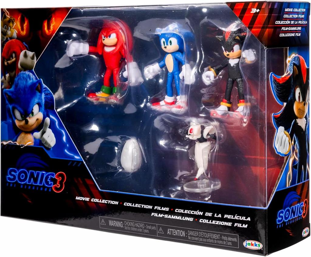 Sonic the Movie Sonic X Shadow TOKYO MISSION Pacific Inch Mini Figure Movie Collection 4 Pack Knuckles Shadow Buzz Bomber Movie 3 Game Tokyo Mission