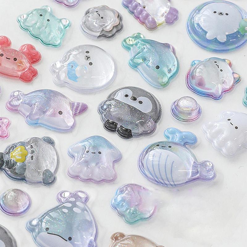 Kawaii мультфильм стерео наклейка для журнала скрапбукинг милые животные телефон гитара наклейка Diy Декор наклейки для ногтей школьные принадлежности