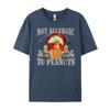 Funny Weird Meme Not Allergic To Peanut Cursed Peanut Butter T Shirts For Men TShirts Valentines Day