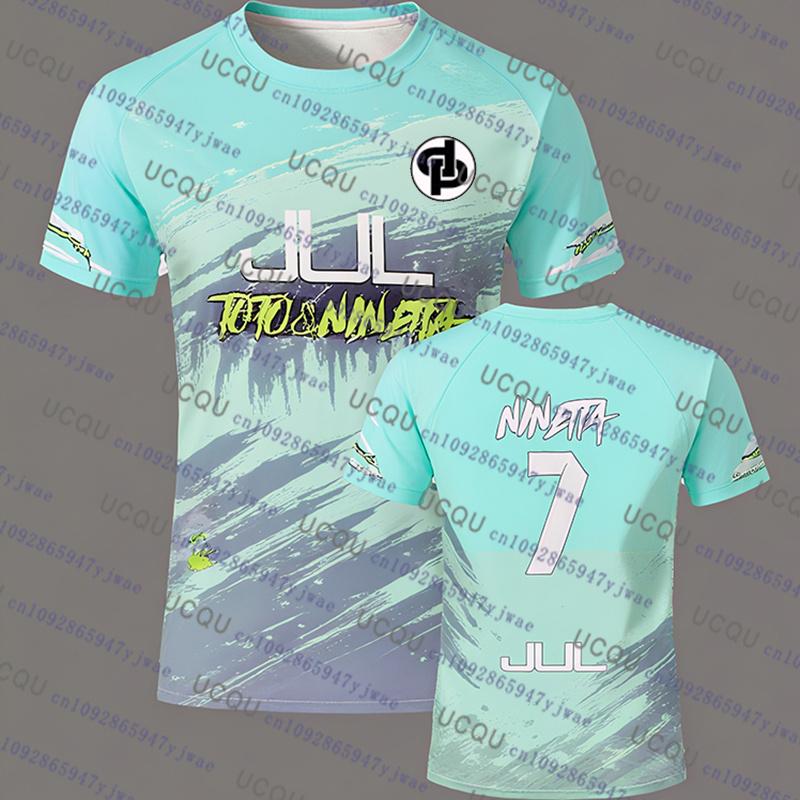 90-minute JUL Toto&Ninetta Pré Series Soccer T-shirt Women Men's Summer Outdoor Sports Quick-drying Women's Training T-shirt