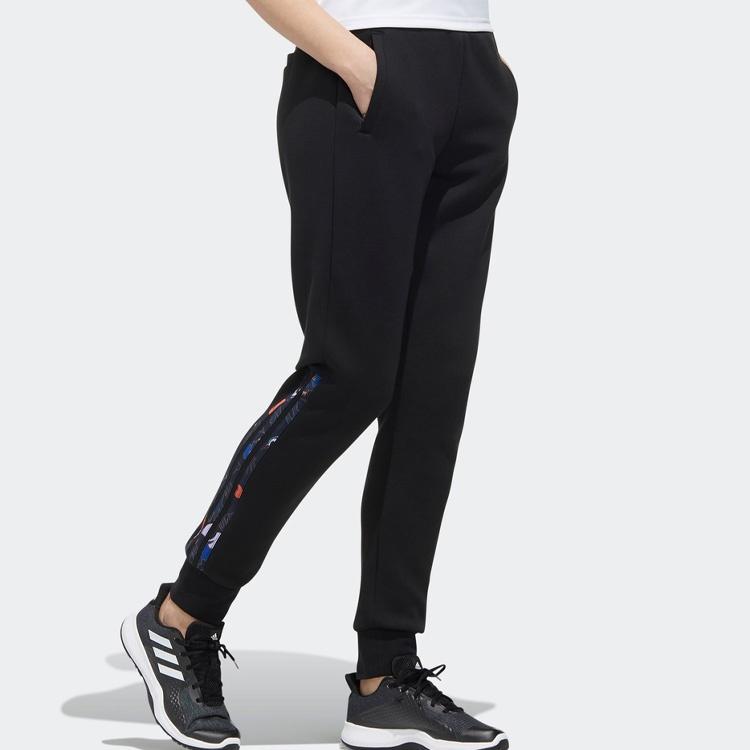 (WMNS) Спортивные брюки adidas Mic Dk с принтом Черные Женские GG0762