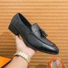 Модные мужские лоферы высокого качества от бренда, на мягкой подошве, противоскользящие, для вождения, универсальная мужская деловая повседневная обувь, осенний новый стиль