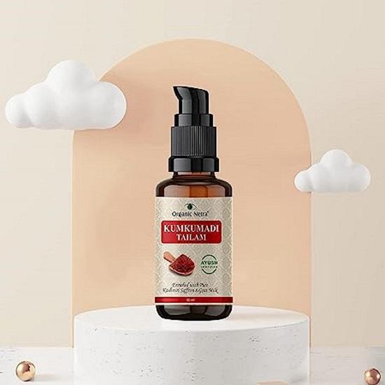 Органическое масло для лица Netra Ayurvedic Kumkumadi Tailam для сияющей кожи 30 мл