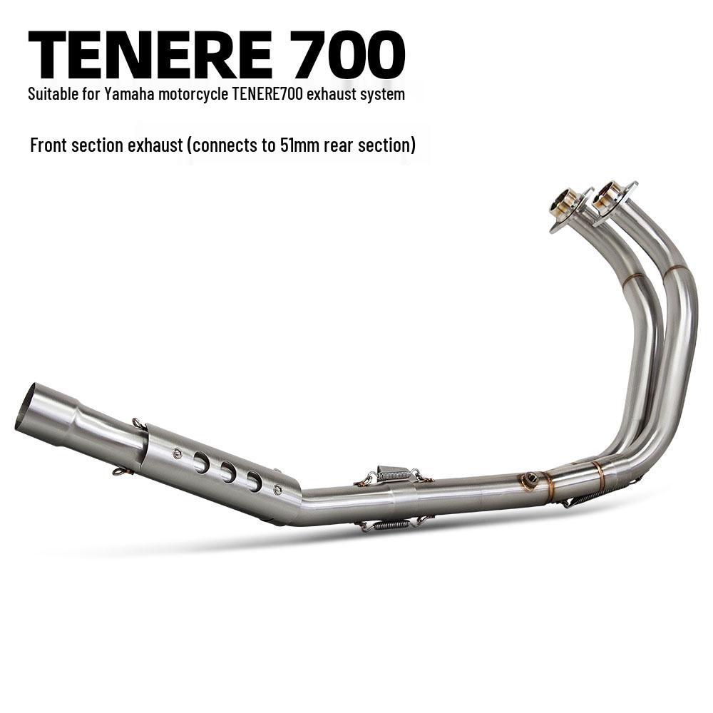 Адаптер выхлопной трубы из нержавеющей стали для Yamaha TENERE 700, Оригинальный/Совместимый 51 мм.