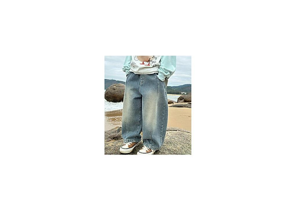 2025 Spring/Autumn Korean Style Boys' Loose Jeans