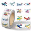 500 шт./рулон Мультяшные самолеты Детские наградные наклейки - Сделай сам Скрапбуки Альбом Декор Запечатывающая этикетка Наклейки