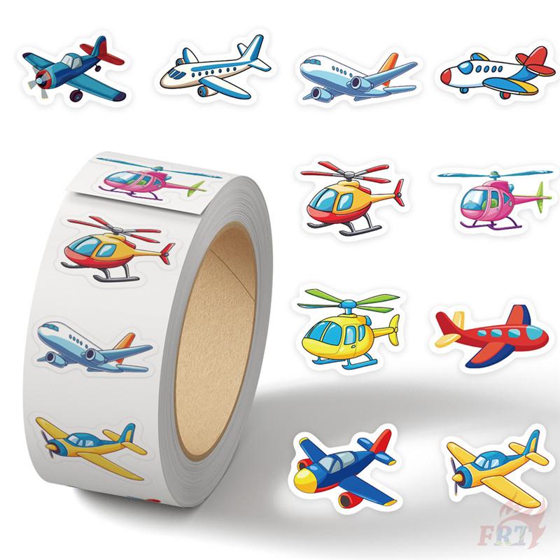500 шт./рулон Мультяшные самолеты Детские наградные наклейки - Сделай сам Скрапбуки Альбом Декор Запечатывающая этикетка Наклейки