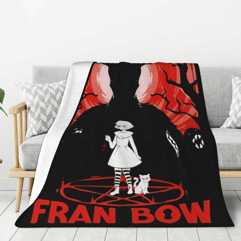 Custom 3D Print Fran Swedish Graphic Adventure Game Bow Blankets Comfortable Soft Flannel Winter Throw Blanket for Couch Bedding