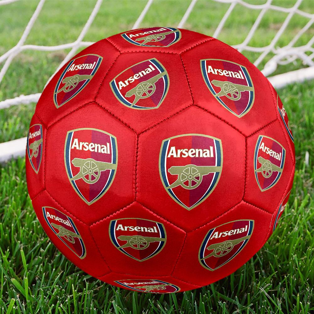 Arsenal Football Club Crest Soccer Ball Size 5 Football Machine Sewn Outdoor Training and Matches Ideal for Soccer Enthusiasts