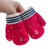 Kids Winter Gloves Cute Cartoon Plush Warm Gloves Fleece-Lined Thickened Windproof Gloves for Boys Girls Outdoor Playing