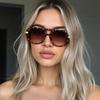 New In Fashion Style Sunglasses For Women Women Glasses Brown Gradient Lenses Decorative Glasses Glasses Women