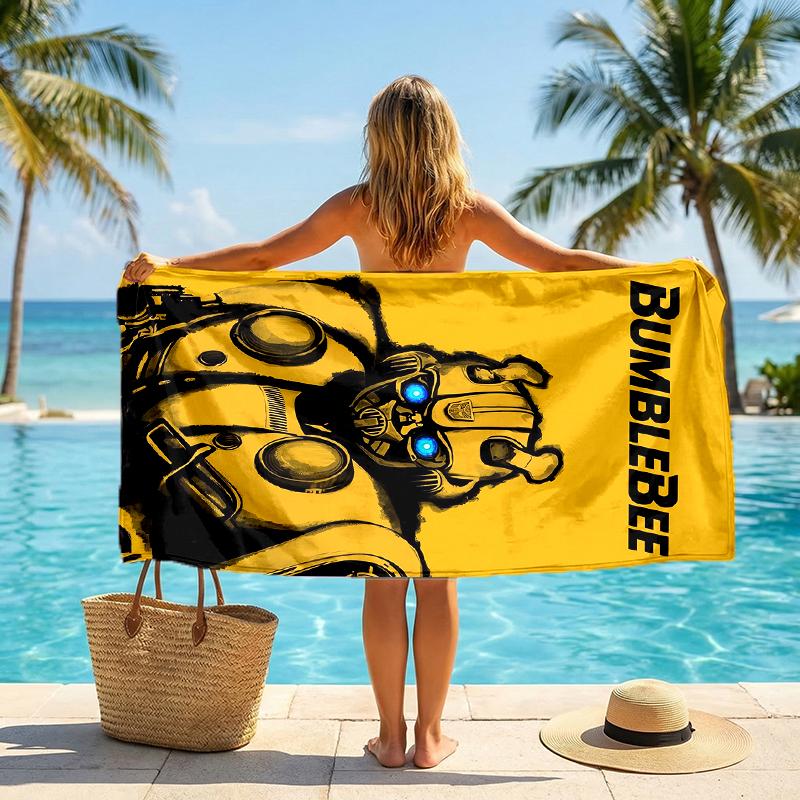 Bumblebee Fashion Beach Towel: Ideal for Summer Adventures Soft, absorbent and quick drying suitable for swimming and bathing