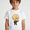 Cute Chibi Character Print Cotton TShirt Men Women Kids Family Clothes 2026 Summer ShortSleeve Casual Tee Tops
