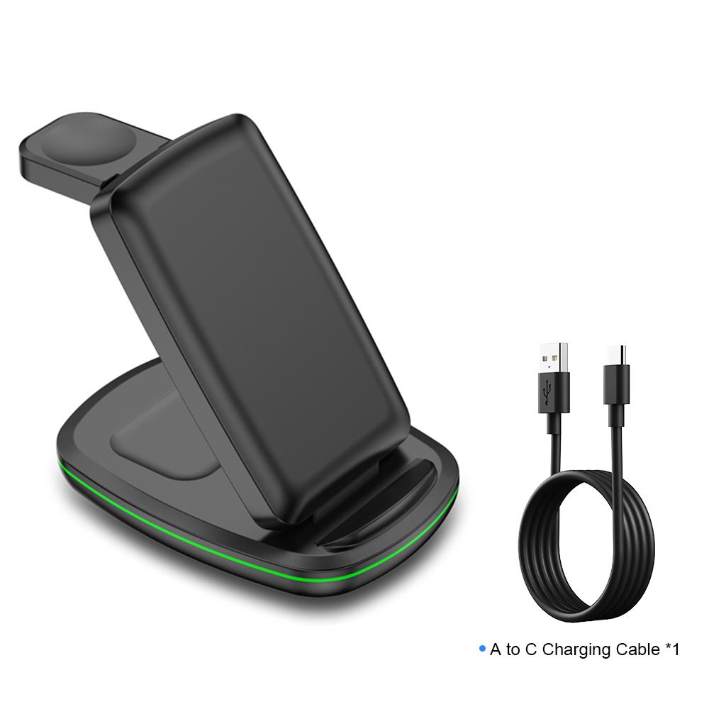 3 In 1 Wireless Charger Stand For Samsung Galaxy Watch 6 5Pro 5 4 3 15W Fast Charging Dock Station For Samsung S23 S22 S21 Buds 2