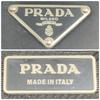 PRADA Tessuto Nylon Hand Tote Bag Shoulder Bag Triangle Logo Plate Silver Hardware Saffiano Leather Black A4 Size