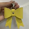 Trendy Pu Key Chain Luxury Bag Pendant Creative Bowknot Leather Keyring  Backpack Decor