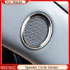 Нержавеющая сталь автомобильный динамик на передней стойке звуковое кольцо накладка декоративная наклейка для Mazda CX-5 CX5 2017-2022
