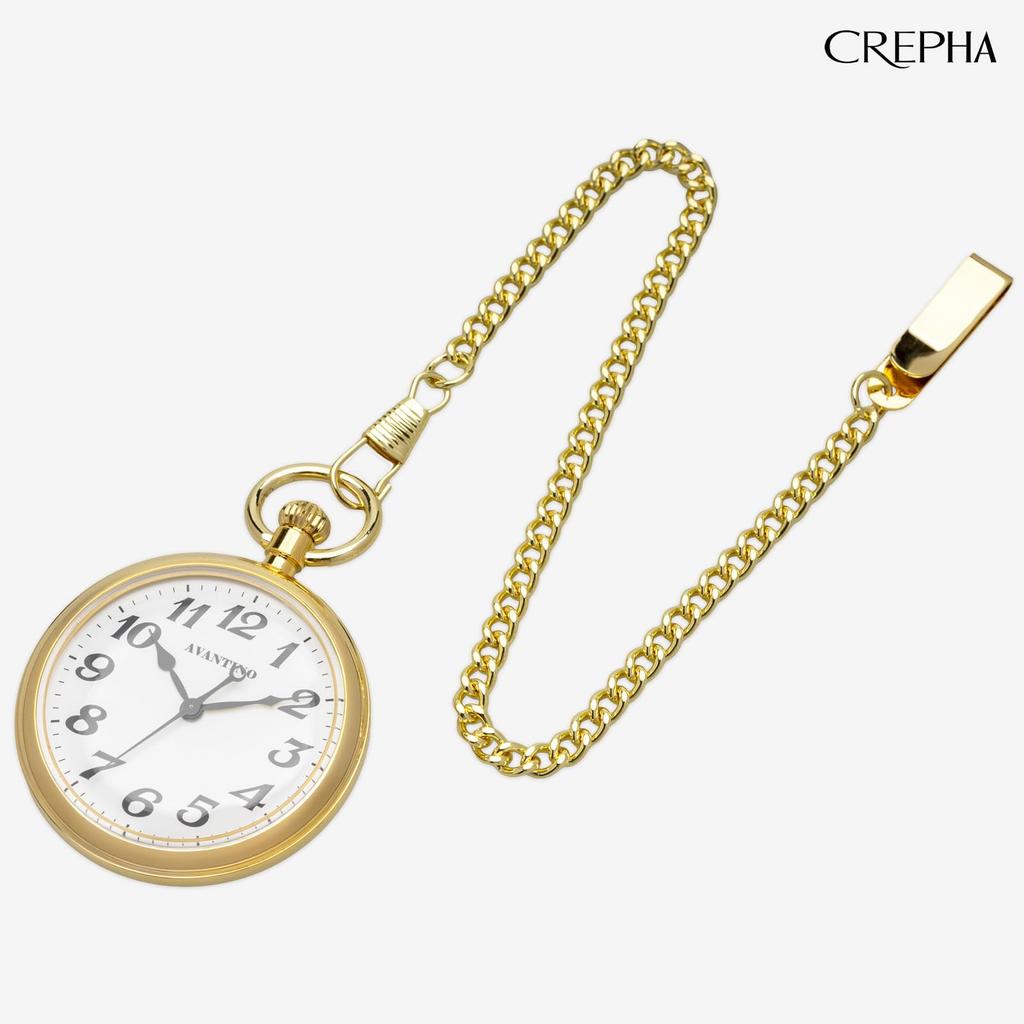 Карманные часы CREPHA для японских, простые, на батарейке, из нержавеющей стали, белое золото, мужские, механизм, 50 мм, дизайн, с питанием, сталь, аналоговые, циферблат, деловые,