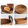 Твердость Ротанг Плетеная Плетеные Сервировочные Корзины Ресторан Сервировочный Стол Настольная Выкладка