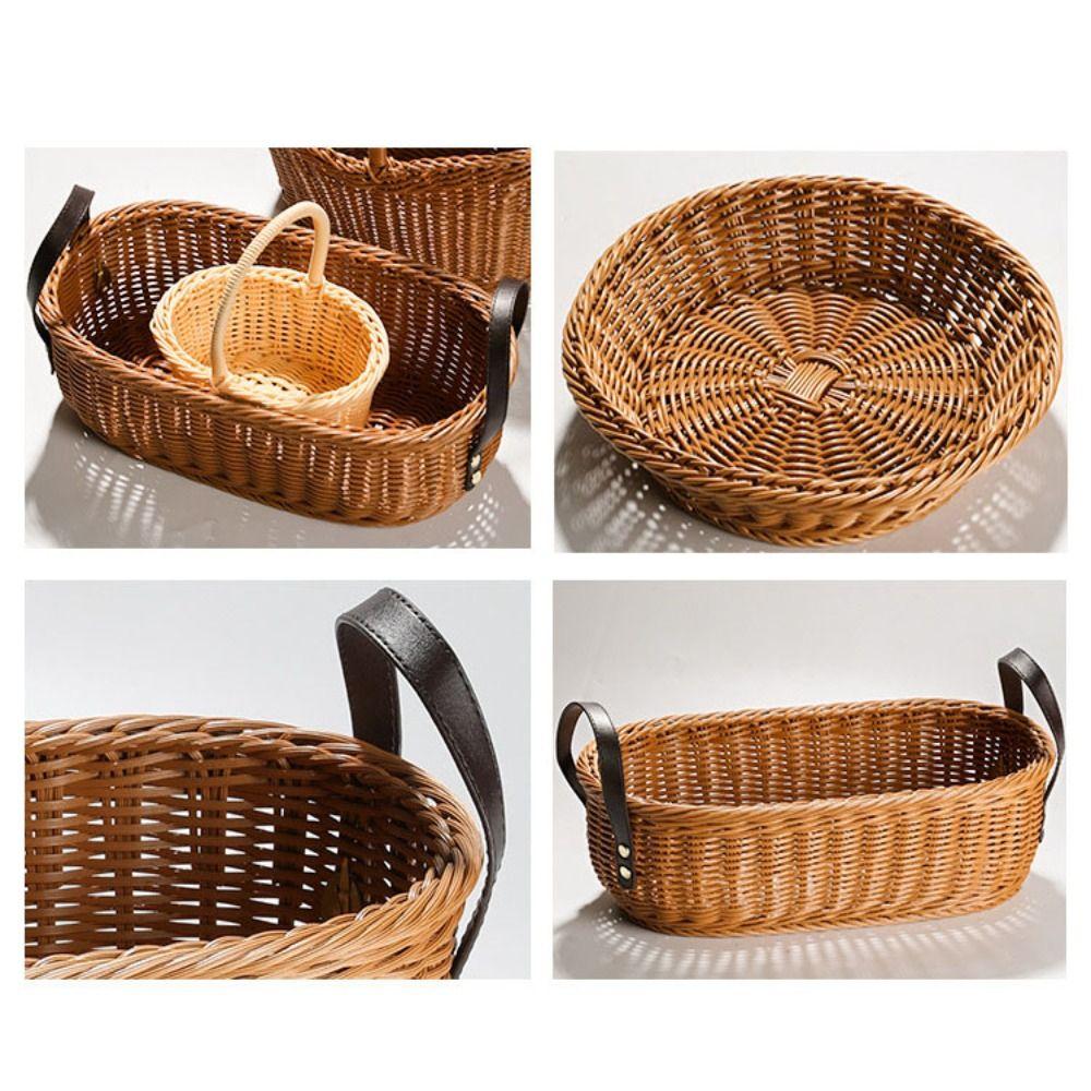 Твердость Ротанг Плетеная Плетеные Сервировочные Корзины Ресторан Сервировочный Стол Настольная Выкладка