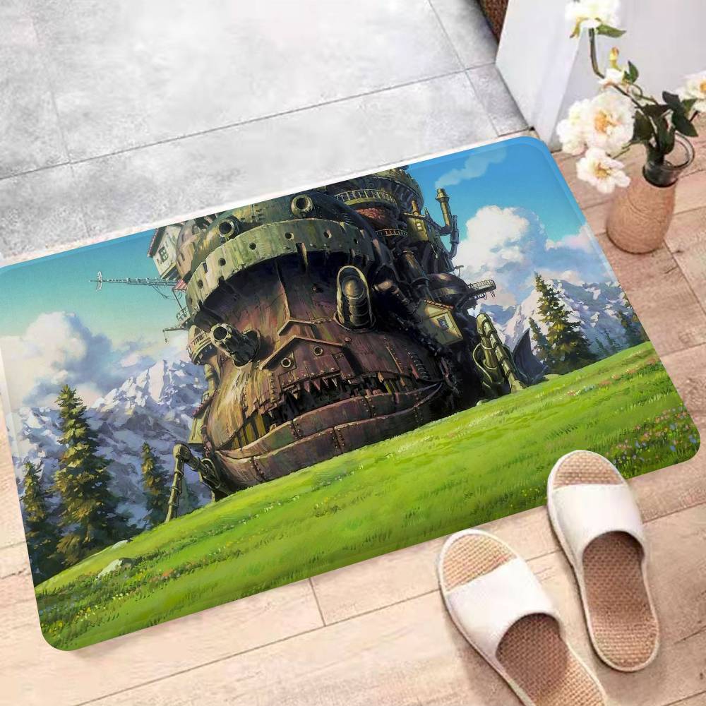 Японское Аниме Х-Ходячий М-Замок Коврик для ванной комнаты Стиль ИНС Мягкий коврик для пола в спальне Дом Прачечная Коврик Противоскользящий Приветственный коврик