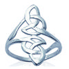 Silver Ring 'Celtic Beauty' Silver - 22x10 Mm